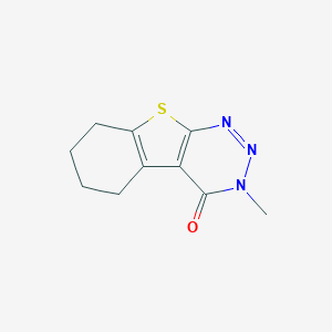 molecular formula C10H11N3OS B254852 3-Methyl-5,6,7,8-tetrahydro-[1]benzothiolo[2,3-d]triazin-4-one 