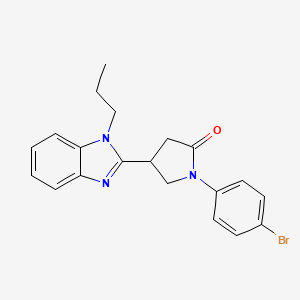 1-(4-bromophenyl)-4-(1-propyl-1H-benzimidazol-2-yl)pyrrolidin-2-one