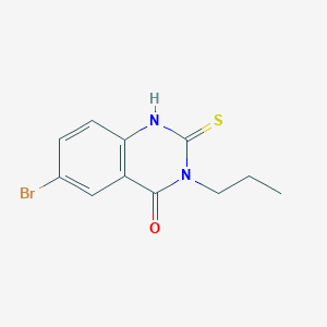 6-Bromo-3-propyl-2-sulfanyl-3,4-dihydroquinazolin-4-one