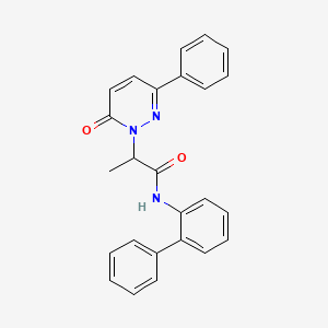N-([1,1'-biphenyl]-2-yl)-2-(6-oxo-3-phenylpyridazin-1(6H)-yl)propanamide