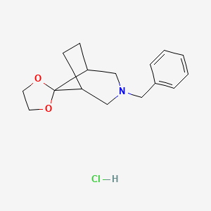 3-Benzyl-3-azaspiro[bicyclo[3.2.1]octane-8,2'-[1,3]dioxolane] hydrochloride