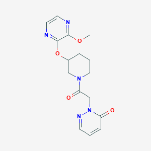 2-(2-(3-((3-methoxypyrazin-2-yl)oxy)piperidin-1-yl)-2-oxoethyl)pyridazin-3(2H)-one