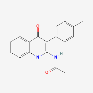 N-[1-methyl-3-(4-methylphenyl)-4-oxoquinolin-2-yl]acetamide