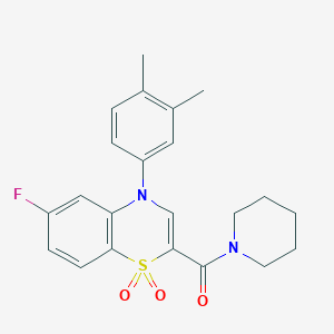 N-benzyl-1-{[4-(5-cyclopropyl-1,2,4-oxadiazol-3-yl)phenyl]sulfonyl}-N-methylpiperidine-4-carboxamide