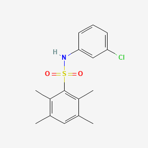 molecular formula C16H18ClNO2S B2548580 N-(3-chlorophenyl)-2,3,5,6-tetramethylbenzenesulfonamide CAS No. 671200-98-9