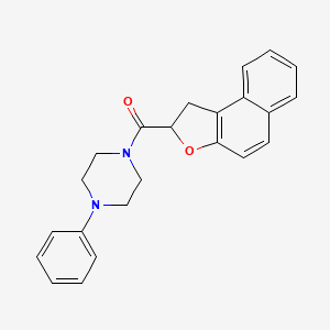 molecular formula C23H22N2O2 B2548582 1,2-Dihydronaphtho[2,1-b]furan-2-yl(4-phenylpiperazino)methanone CAS No. 478078-27-2