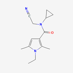 N-(cyanomethyl)-N-cyclopropyl-1-ethyl-2,5-dimethyl-1H-pyrrole-3-carboxamide