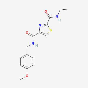 N~2~-ethyl-N~4~-(4-methoxybenzyl)-1,3-thiazole-2,4-dicarboxamide