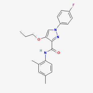N-(2,4-dimethylphenyl)-1-(4-fluorophenyl)-4-propoxy-1H-pyrazole-3-carboxamide
