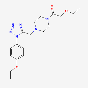 2-ethoxy-1-(4-((1-(4-ethoxyphenyl)-1H-tetrazol-5-yl)methyl)piperazin-1-yl)ethanone