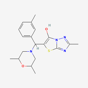 5-((2,6-Dimethylmorpholino)(m-tolyl)methyl)-2-methylthiazolo[3,2-b][1,2,4]triazol-6-ol