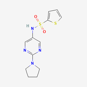 N-(2-(pyrrolidin-1-yl)pyrimidin-5-yl)thiophene-2-sulfonamide