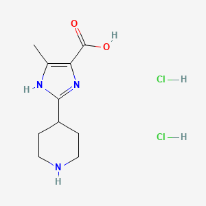 4-Methyl-2-(piperidin-4-yl)-1H-imidazole-5-carboxylic acid dihydrochloride