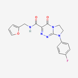 8-(4-fluorophenyl)-N-(furan-2-ylmethyl)-4-oxo-4,6,7,8-tetrahydroimidazo[2,1-c][1,2,4]triazine-3-carboxamide
