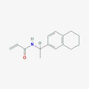 N-[1-(5,6,7,8-tetrahydronaphthalen-2-yl)ethyl]prop-2-enamide