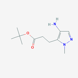 Tert-butyl 3-(4-amino-2-methylpyrazol-3-yl)propanoate
