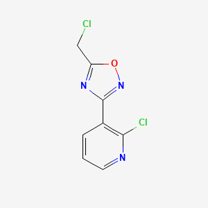 5-(Chloromethyl)-3-(2-chloropyridin-3-yl)-1,2,4-oxadiazole