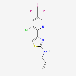 4-[3-chloro-5-(trifluoromethyl)pyridin-2-yl]-N-(prop-2-en-1-yl)-1,3-thiazol-2-amine