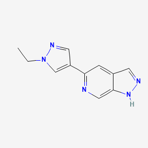 5-(1-Ethyl-1H-pyrazol-4-yl)-1H-pyrazolo[3,4-c]pyridine