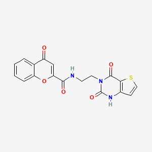 N-(2-(2,4-dioxo-1,2-dihydrothieno[3,2-d]pyrimidin-3(4H)-yl)ethyl)-4-oxo-4H-chromene-2-carboxamide