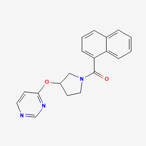 Naphthalen-1-yl(3-(pyrimidin-4-yloxy)pyrrolidin-1-yl)methanone