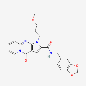 N-(1,3-benzodioxol-5-ylmethyl)-1-(3-methoxypropyl)-4-oxo-1,4-dihydropyrido[1,2-a]pyrrolo[2,3-d]pyrimidine-2-carboxamide