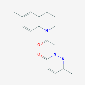 6-methyl-2-(2-(6-methyl-3,4-dihydroquinolin-1(2H)-yl)-2-oxoethyl)pyridazin-3(2H)-one