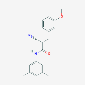 molecular formula C19H20N2O2 B2548704 2-氰基-N-(3,5-二甲基苯基)-3-(3-甲氧基苯基)丙酰胺 CAS No. 1260998-03-5