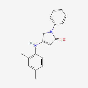 4-((2,4-dimethylphenyl)amino)-1-phenyl-1H-pyrrol-2(5H)-one