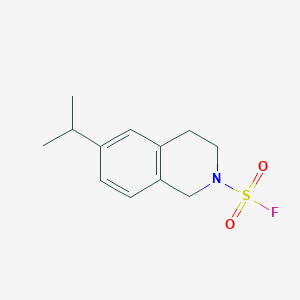 molecular formula C12H16FNO2S B2548735 6-Propan-2-yl-3,4-dihydro-1H-isoquinoline-2-sulfonyl fluoride CAS No. 2411227-02-4