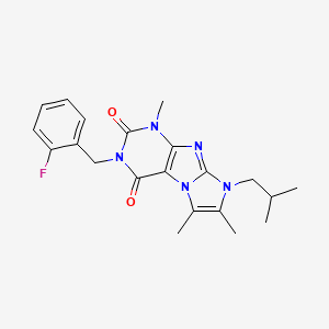 3-(2-fluorobenzyl)-8-isobutyl-1,6,7-trimethyl-1H-imidazo[2,1-f]purine-2,4(3H,8H)-dione