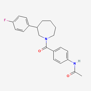 N-(4-(3-(4-fluorophenyl)azepane-1-carbonyl)phenyl)acetamide
