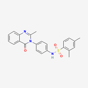 2,4-dimethyl-N-[4-(2-methyl-4-oxoquinazolin-3-yl)phenyl]benzenesulfonamide