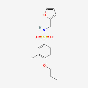 N-(furan-2-ylmethyl)-3-methyl-4-propoxybenzenesulfonamide