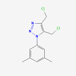 molecular formula C12H13Cl2N3 B2548752 4,5-双(氯甲基)-1-(3,5-二甲苯基)-1H-1,2,3-三唑 CAS No. 1984052-93-8