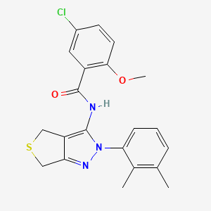 5-chloro-N-[2-(2,3-dimethylphenyl)-4,6-dihydrothieno[3,4-c]pyrazol-3-yl]-2-methoxybenzamide