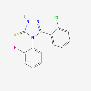 5-(2-chlorophenyl)-4-(2-fluorophenyl)-4H-1,2,4-triazole-3-thiol