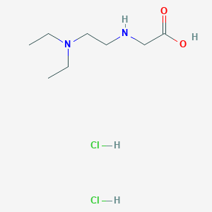 molecular formula C8H20Cl2N2O2 B2548775 2-{[2-(Diethylamino)ethyl]amino}acetic acid dihydrochloride CAS No. 7592-65-6