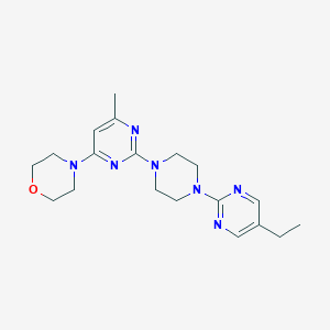 4-[2-[4-(5-Ethylpyrimidin-2-yl)piperazin-1-yl]-6-methylpyrimidin-4-yl]morpholine