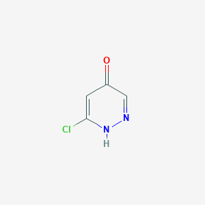 molecular formula C4H3ClN2O B2548777 6-Chloropyridazin-4-ol CAS No. 1415928-75-4
