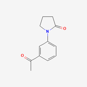 molecular formula C12H13NO2 B2548789 1-(3-Acetylphenyl)pyrrolidin-2-one CAS No. 765917-13-3