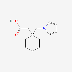 molecular formula C13H19NO2 B2548792 2-{1-[(1H-pyrrol-1-yl)methyl]cyclohexyl}acetic acid CAS No. 1249521-49-0