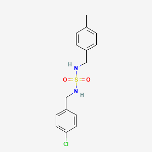 molecular formula C15H17ClN2O2S B2548800 N-(4-氯苄基)-N'-(4-甲基苄基)磺酰胺 CAS No. 478261-02-8