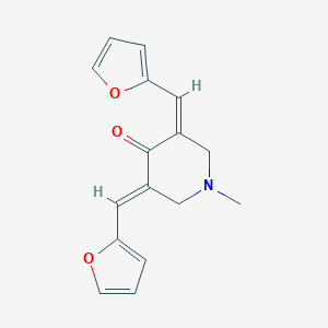 molecular formula C16H15NO3 B254882 3,5-Bis(2-furylmethylene)-1-methyl-4-piperidinone 