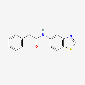 molecular formula C15H12N2OS B2548832 N-(benzo[d]thiazol-5-yl)-2-phenylacetamide CAS No. 941966-34-3