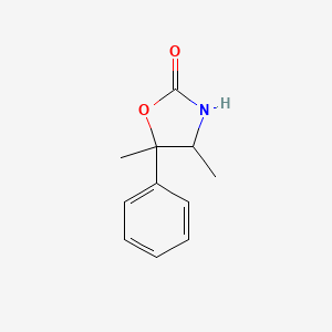molecular formula C11H13NO2 B2548833 4,5-Dimethyl-5-phenyl-1,3-oxazolidin-2-one CAS No. 649568-26-3