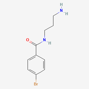 molecular formula C10H13BrN2O B2548836 N-(3-aminopropyl)-4-bromobenzamide CAS No. 1016790-51-4