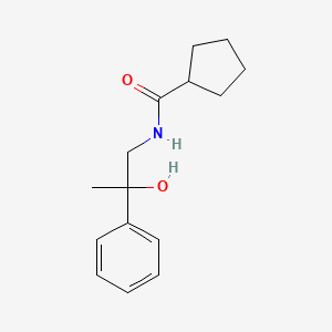 molecular formula C15H21NO2 B2548855 N-(2-hydroxy-2-phenylpropyl)cyclopentanecarboxamide CAS No. 1351658-21-3