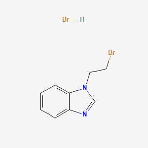 molecular formula C9H10Br2N2 B2548858 1-(2-Bromoethyl)-1H-benzimidazole hydrobromide CAS No. 82118-51-2; 90326-34-4