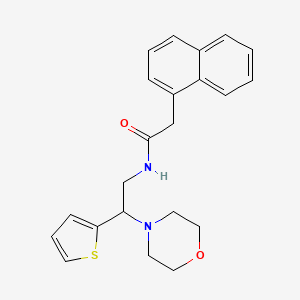 N-(2-morpholino-2-(thiophen-2-yl)ethyl)-2-(naphthalen-1-yl)acetamide
